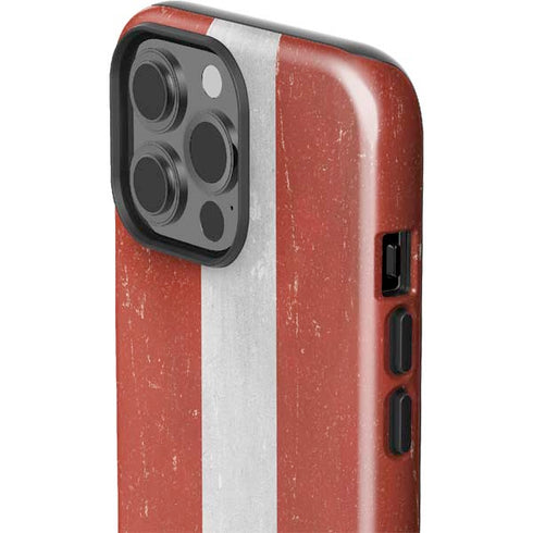 Latvia Flag Distressed iPhone 15 Pro Max Impact Case